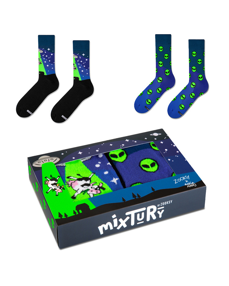 Skarpetki męskie długie | UFO BOX | mixTURY | ZOOKSY