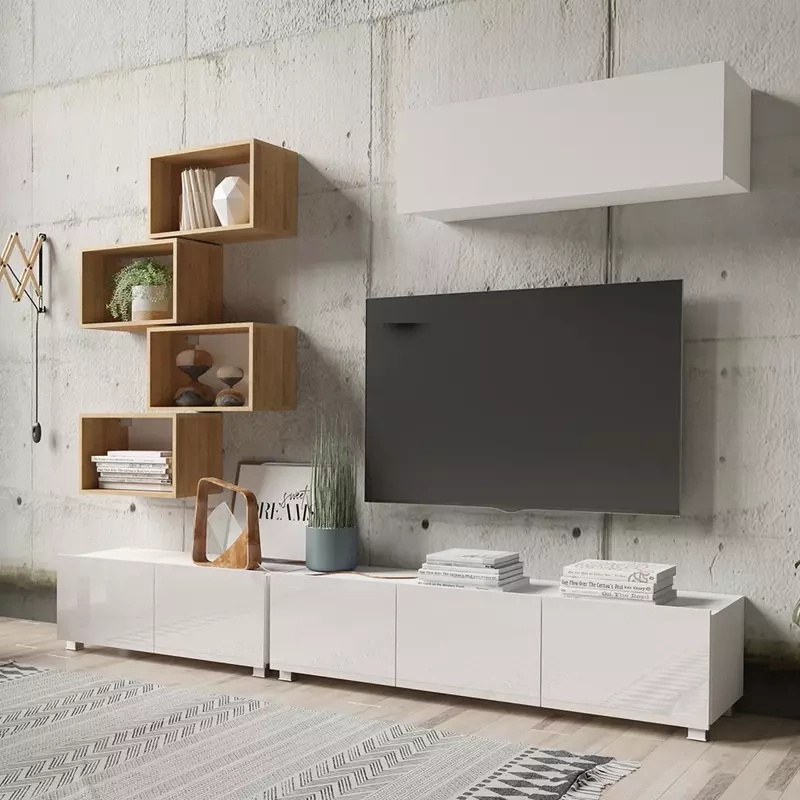 Meble do salonu biały połysk MODERN 29