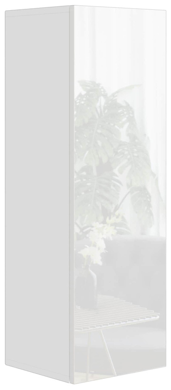 Szafka wisząca z półkami biały połysk PREMIUM