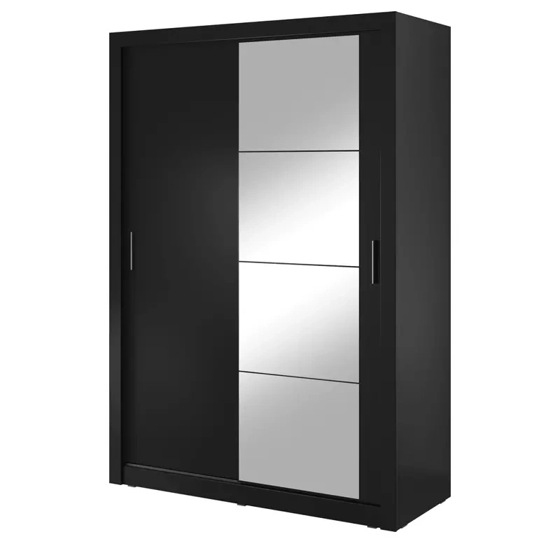 Szafa przesuwna z lustrem 150 cm półki drążek ARTI