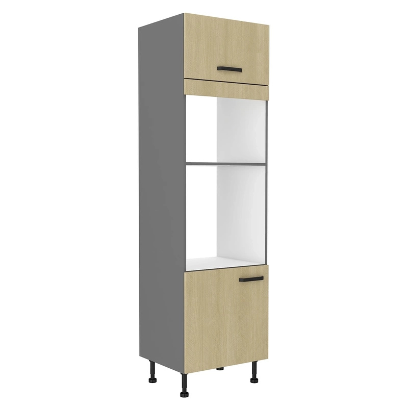 Nowoczesna szafka pod zabudowę piekarnika i mikrofali 60 cm SUNSHINE