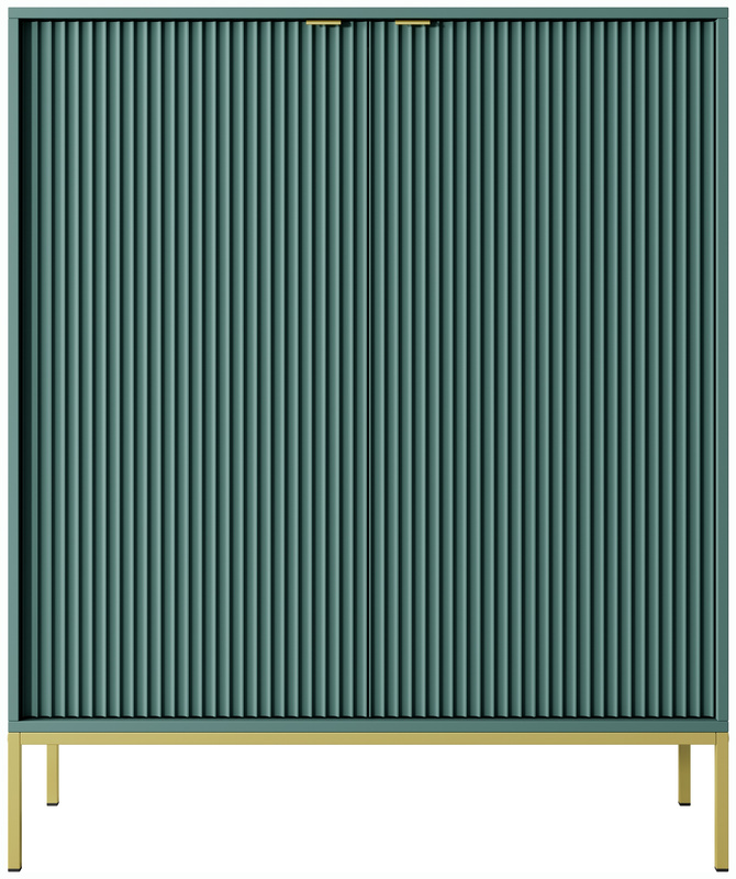 Wysoka komoda dwudrzwiowa z półkami 104 cm AVANTI półki