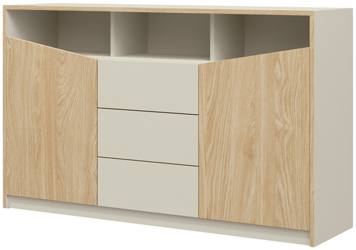 Komoda z szufladami 150 cm do sypialni AMADEO szary beż