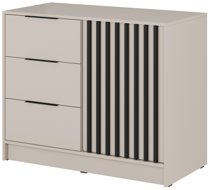 Kaszmirowa komoda z szufladami do salonu 105 cm KELLY