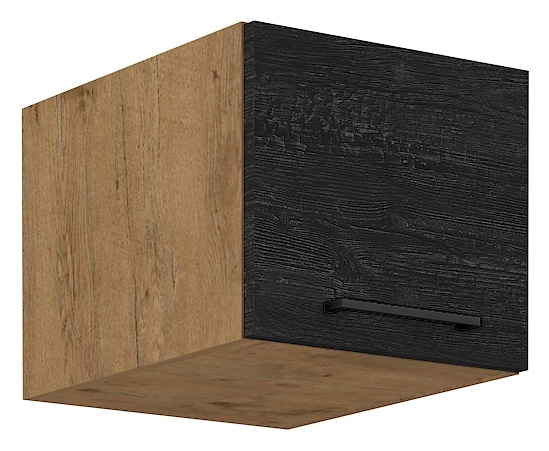 Uchylna szafka kuchenna nadstawka 40 cm VIKI ciemne drewno