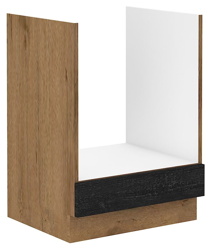 Szafka kuchenna pod zabudowę kuchenki 60 cm VIKI ciemne drewno