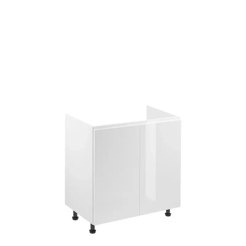 Szafka pod zlewozmywak 80 cm biały połysk ACELSIO