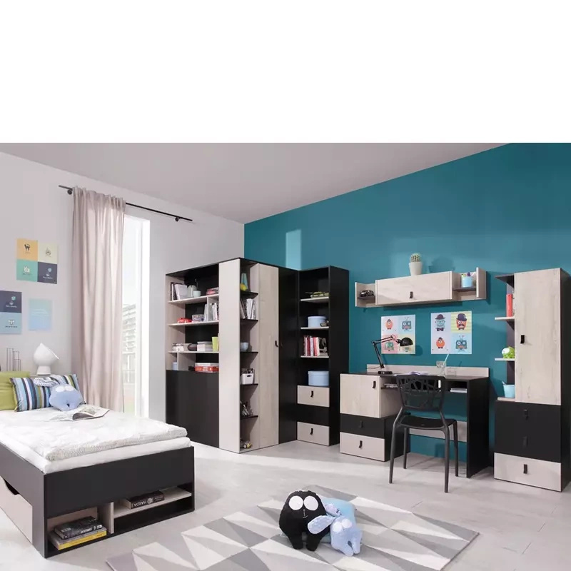 Zestaw mebli do pokoju młodzieżowego z biurkiem PRESSCOT