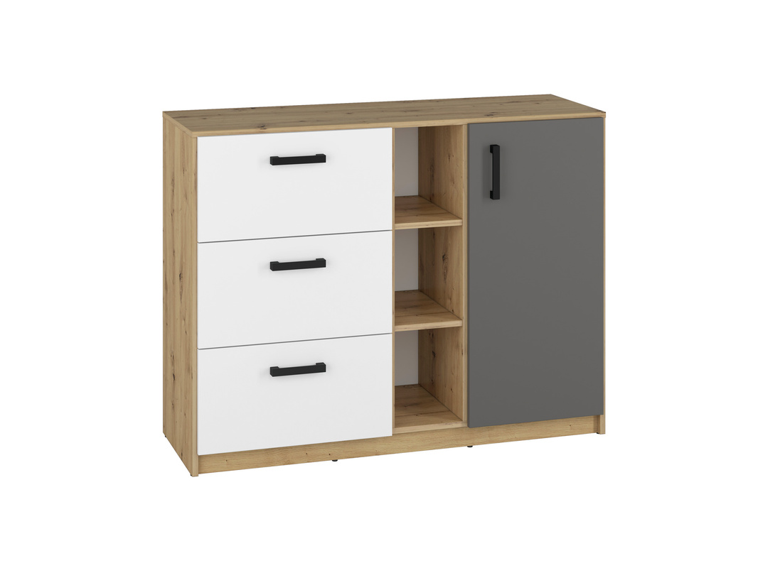 Komoda do pokoju młodzieżowego z szufladami 120 cm FINI