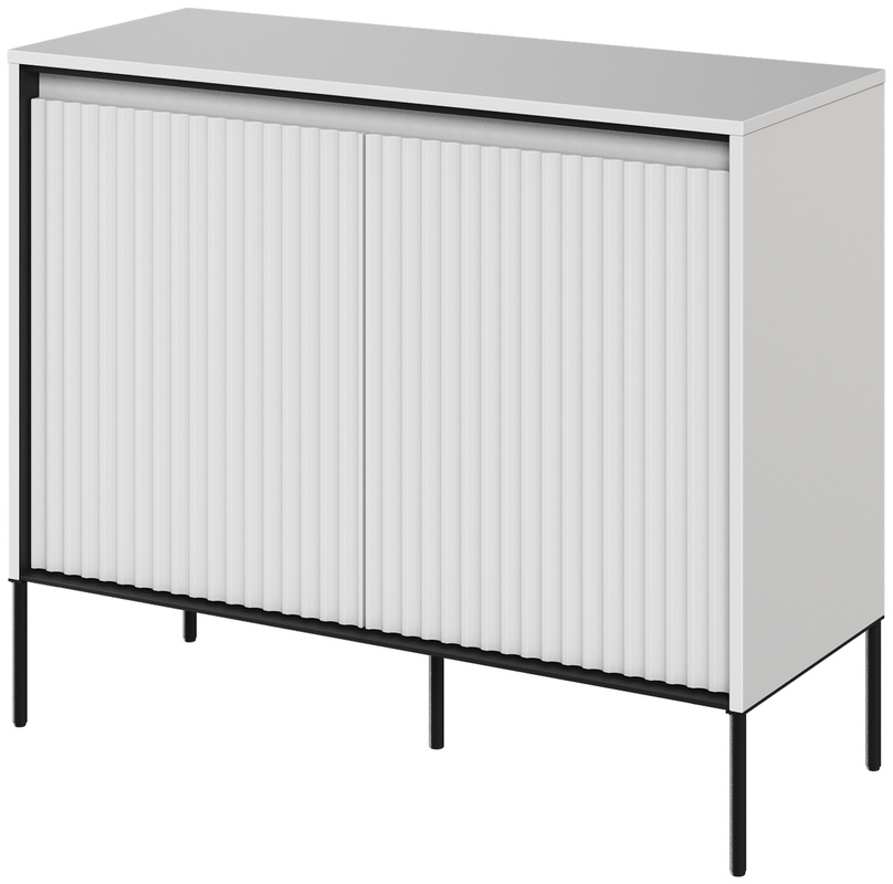 Dwudrzwiowa komoda nowoczesna z frezowanymi frontami do salonu TREND