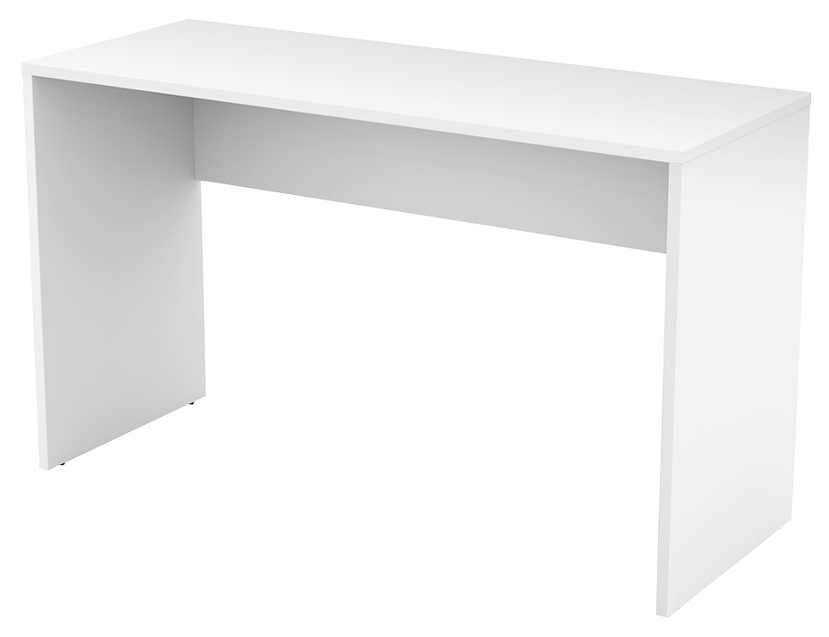 Nowoczesne białe biurko komputerowe 130 cm AGAPI