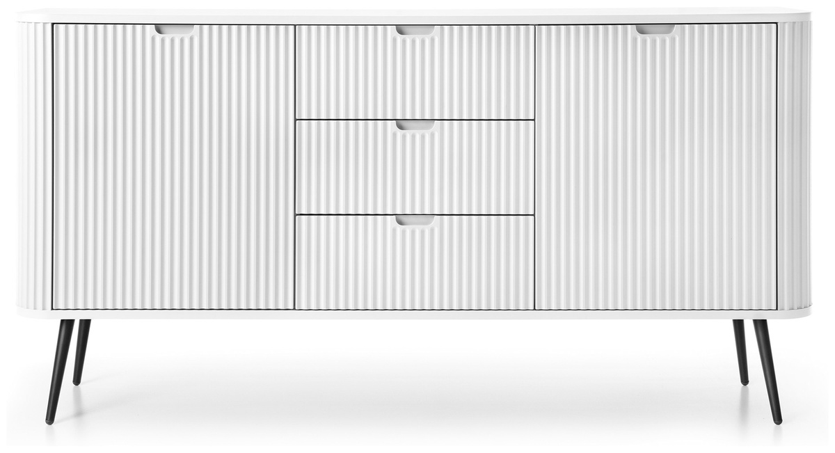 Biała nowoczesna komoda z szufladami 168 cm do salonu ZENIT
