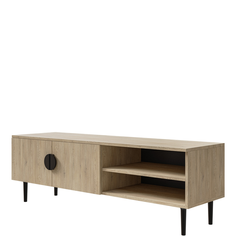 Nowoczesna szafka RTV 137 cm pod telewizor OSMO hikora naturalna
