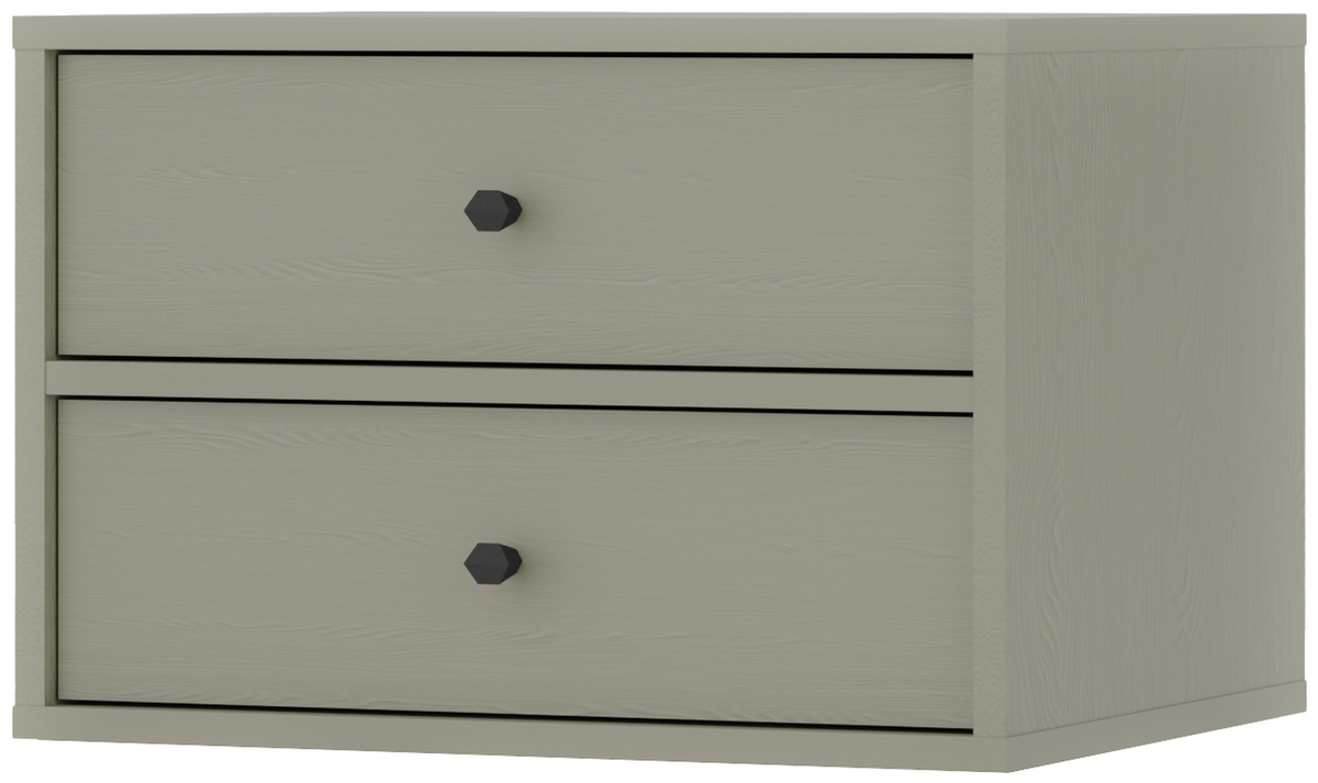 Wisząca szafka nocna do sypialni z szufladami 52 cm TOKEN