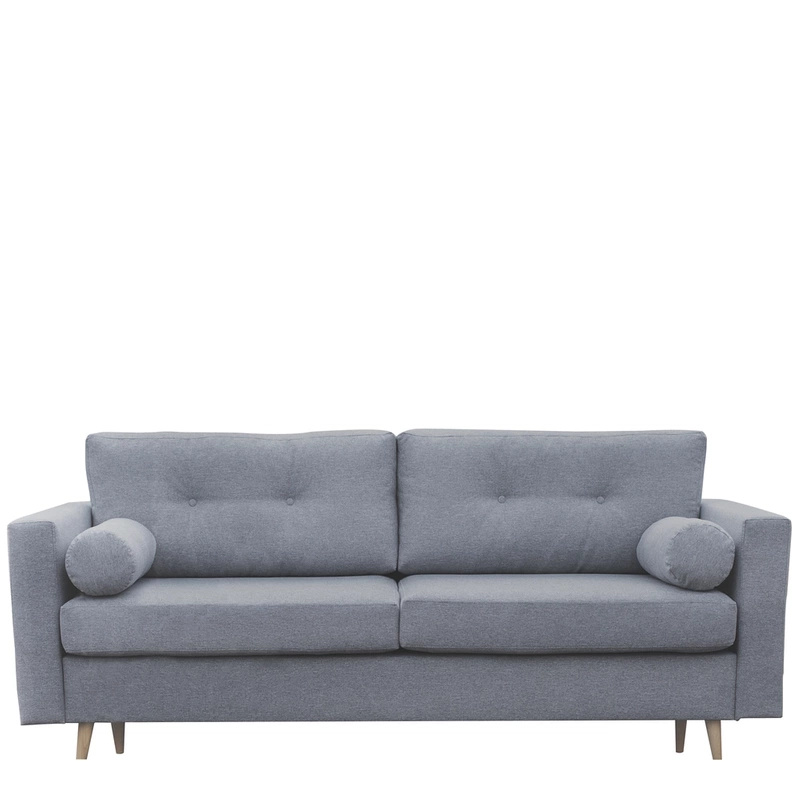 Szara sofa do salonu w stylu skandynawskim SCENDI