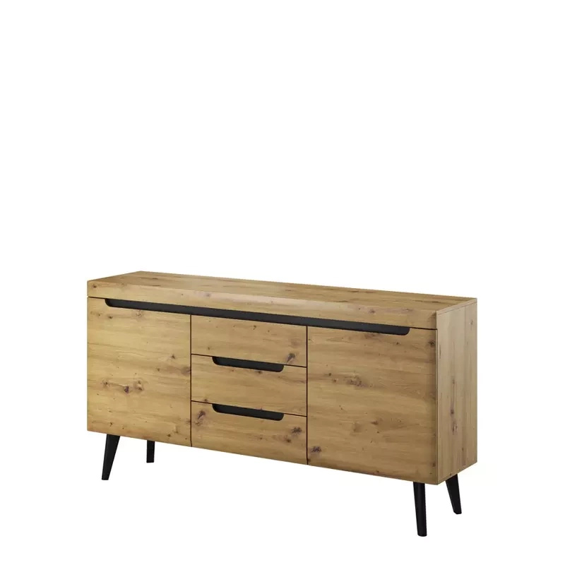 Komoda z szufladami 160 cm dąb artisan RENI