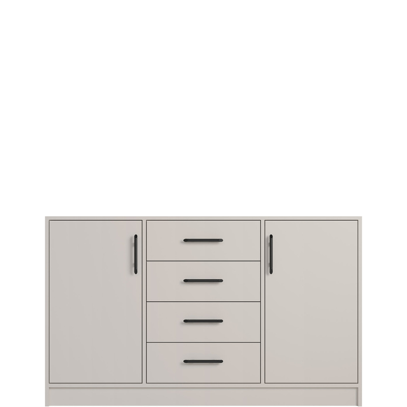 Nowoczesna komoda z szufladami i półkami 140 cm SEVAS