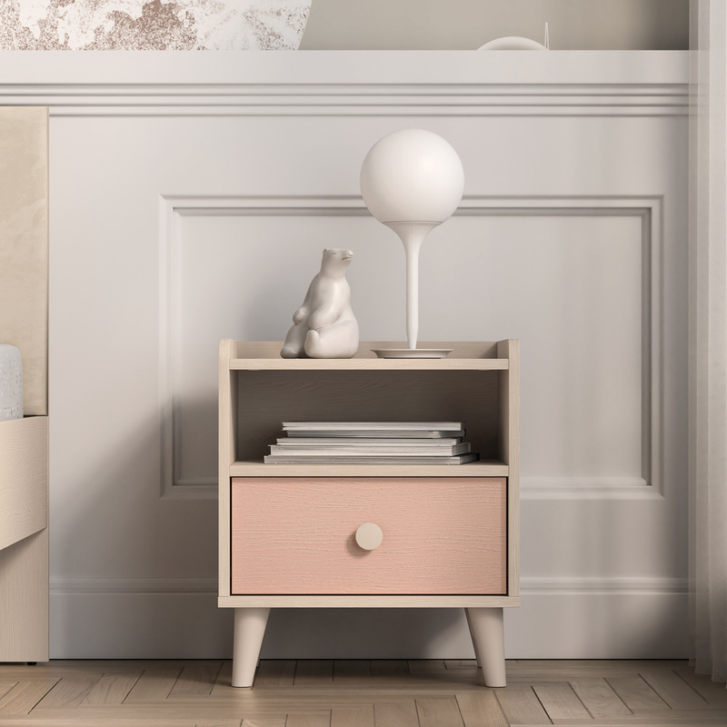 Szafka nocna 45 cm z szufladą do pokoju młodzieżowego MERLO