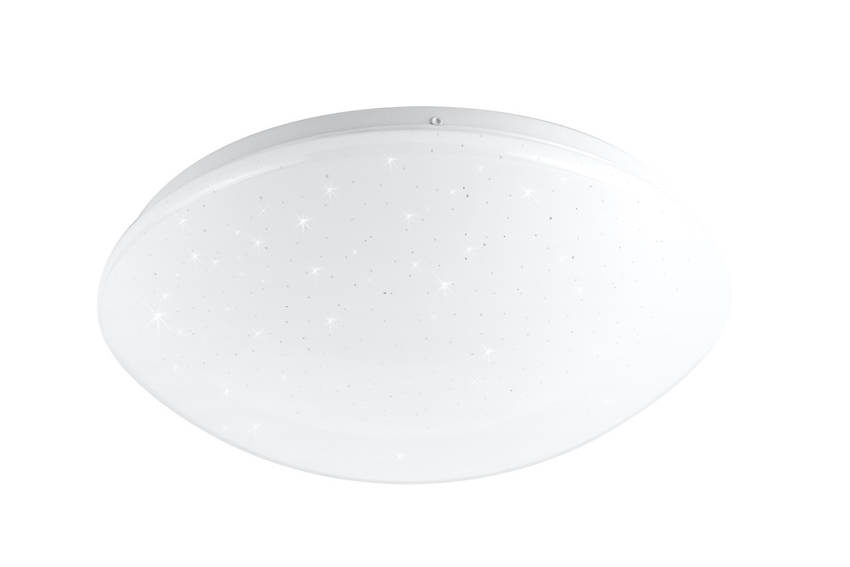 Biały plafon sufitowy LED 38 cm neutralne światło do salonu MAGNUS metal akryl