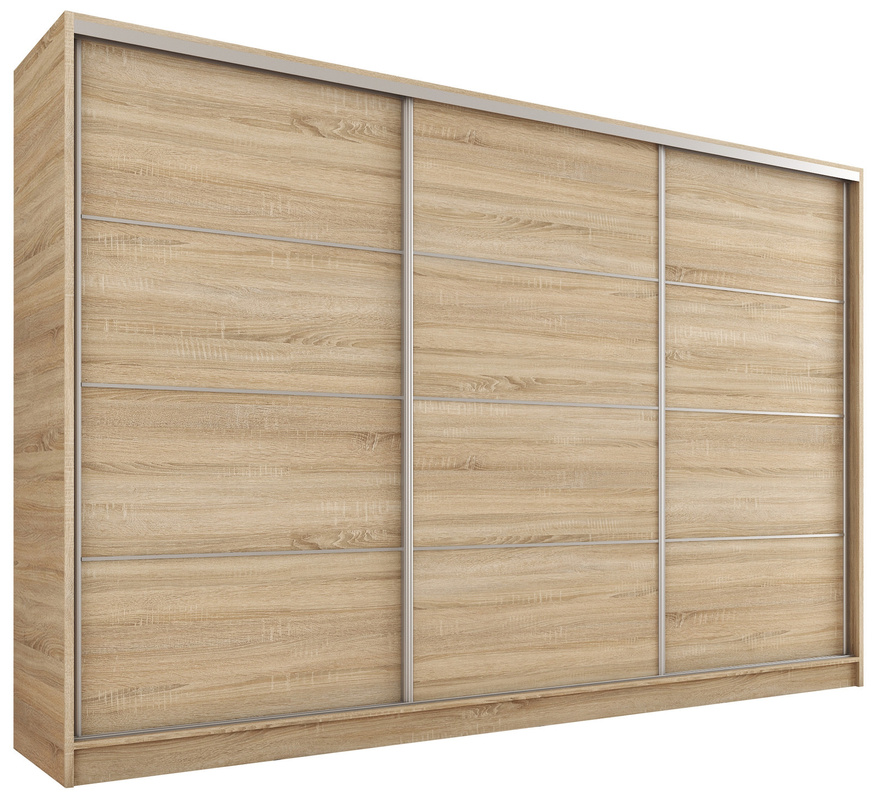 Szafa przesuwna 280 cm Dąb Sonoma TOP