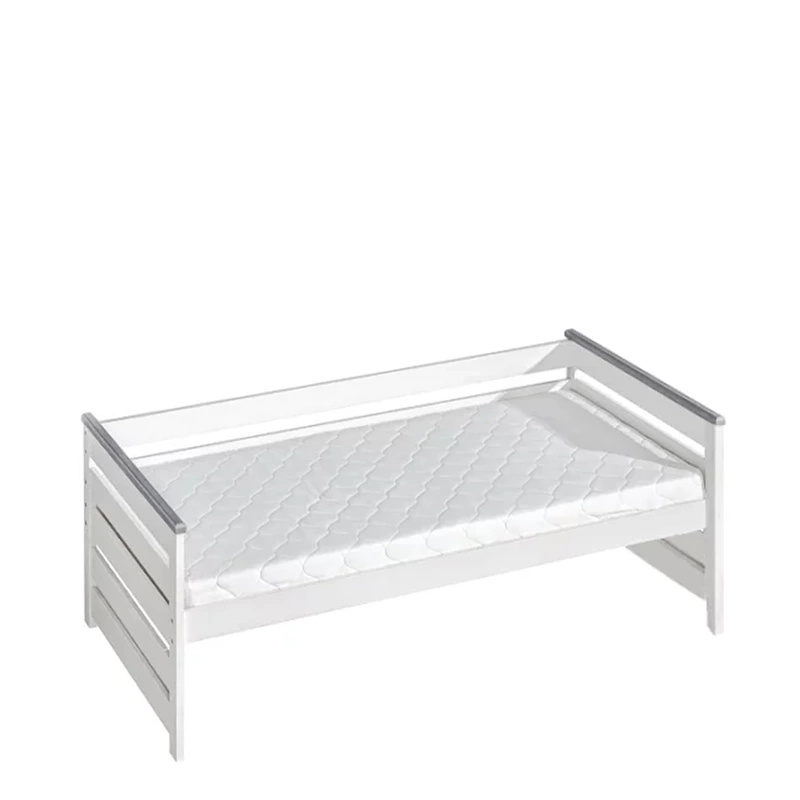 Drewniane łóżko dziecięce ze stelażem 90x200 cm ACETO sosna