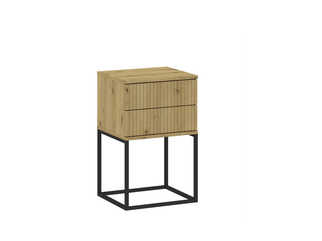 Szafka nocna z szufladami push to open COTTA dąb artisan