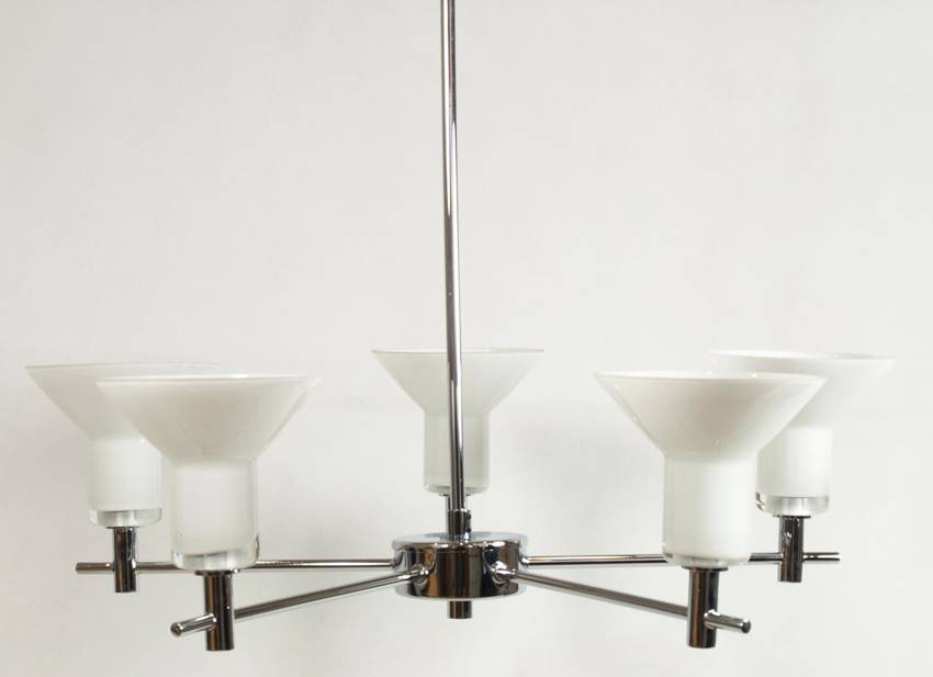 Srebrna lampa wisząca sufitowa z regulacją wysokości MILENA metal