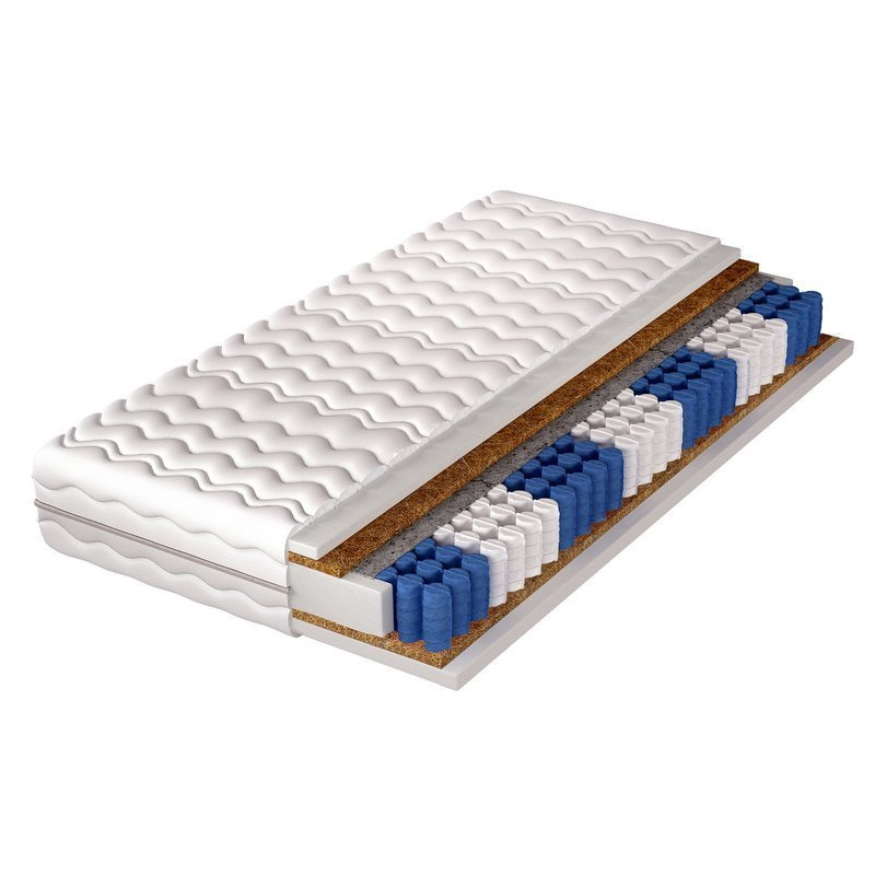 Materac kieszeniowy z podwójnym kokosem 140x200 ARTEMIS