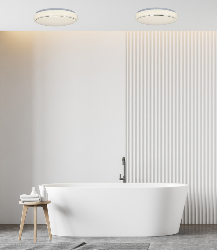 Biały plafon sufitowy LED 26 cm IP44 neutralna barwa JASPER