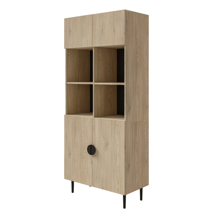 Regał na książki 80 cm do salonu OSMO hikora naturalna