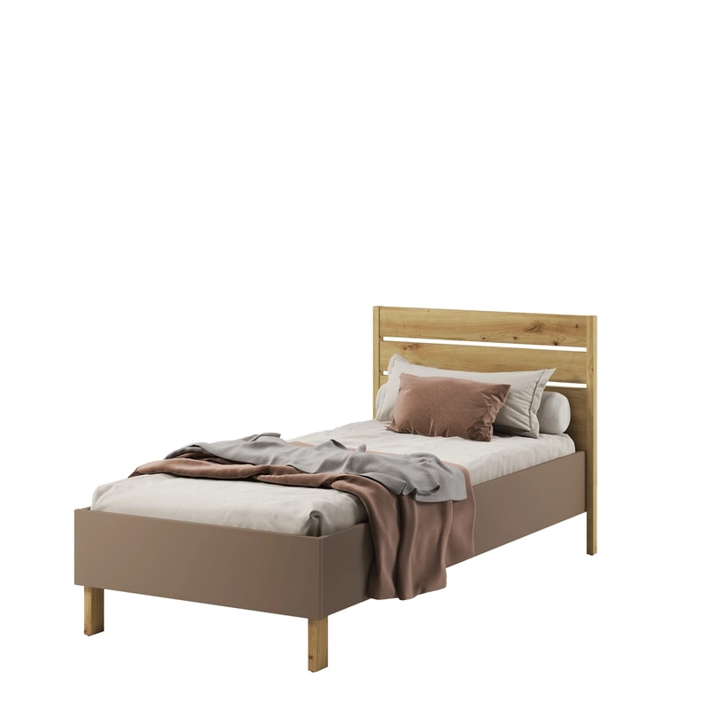 Łóżko do pokoju młodzieżowego ze stelażem 90x200 cm LENNY