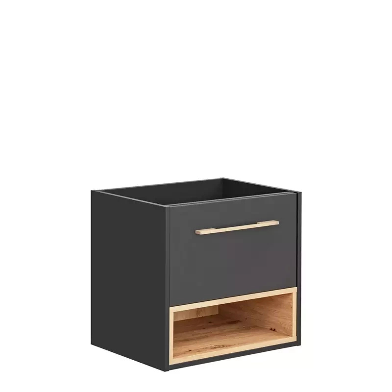 Szara szafka pod umywalkę 60 cm UNITY