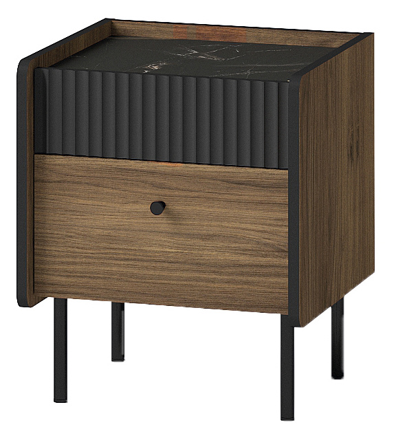 Szafka nocna z dwoma szufladami 40 cm PINNACLE