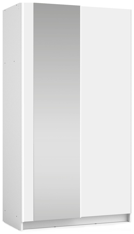 Szafa przesuwna 100 cm do sypialni z lustrem SOLFY biała