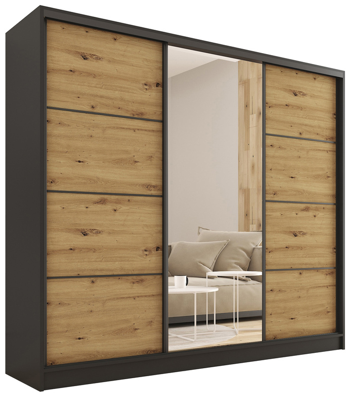 Szafa przesuwna z lustrem 200 cm LOFT