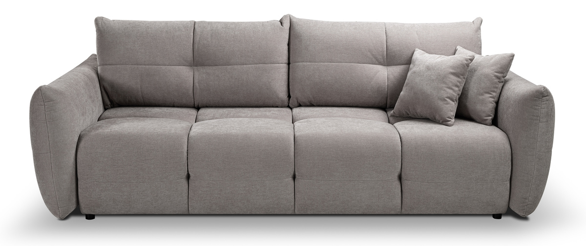 Szara sofa z funkcją spania do salonu nowoczesna BERGAMO