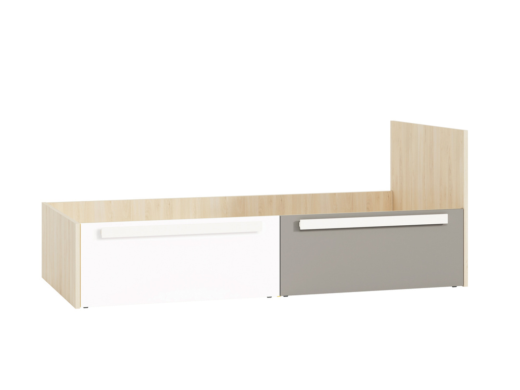 Młodzieżowe łóżko jednoosobowe 90x200 cm ze stelażem DROP