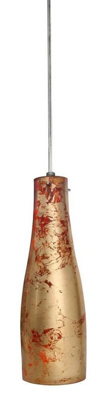 Czerwona złota lampa wisząca butelka 1 punkt światła do salonu