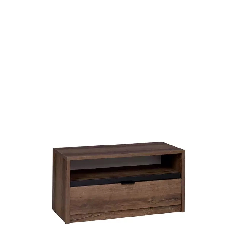 Mały stolik RTV z szufladą dąb monastery DENIS