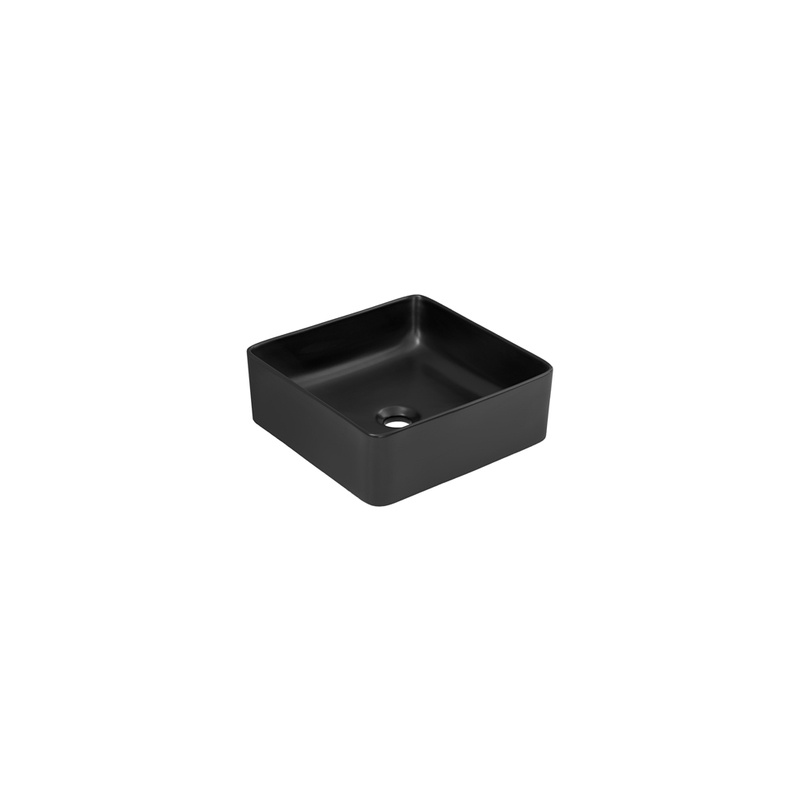 Umywalka nablatowa czarna 40 cm