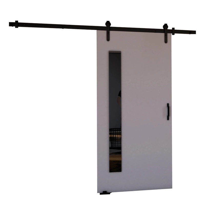 Szare drzwi przesuwne naścienne do garderoby 70 cm PASCO