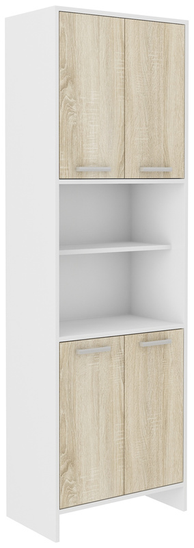 Słupek do łazienki z półkami 60 cm MORENA dąb sonoma