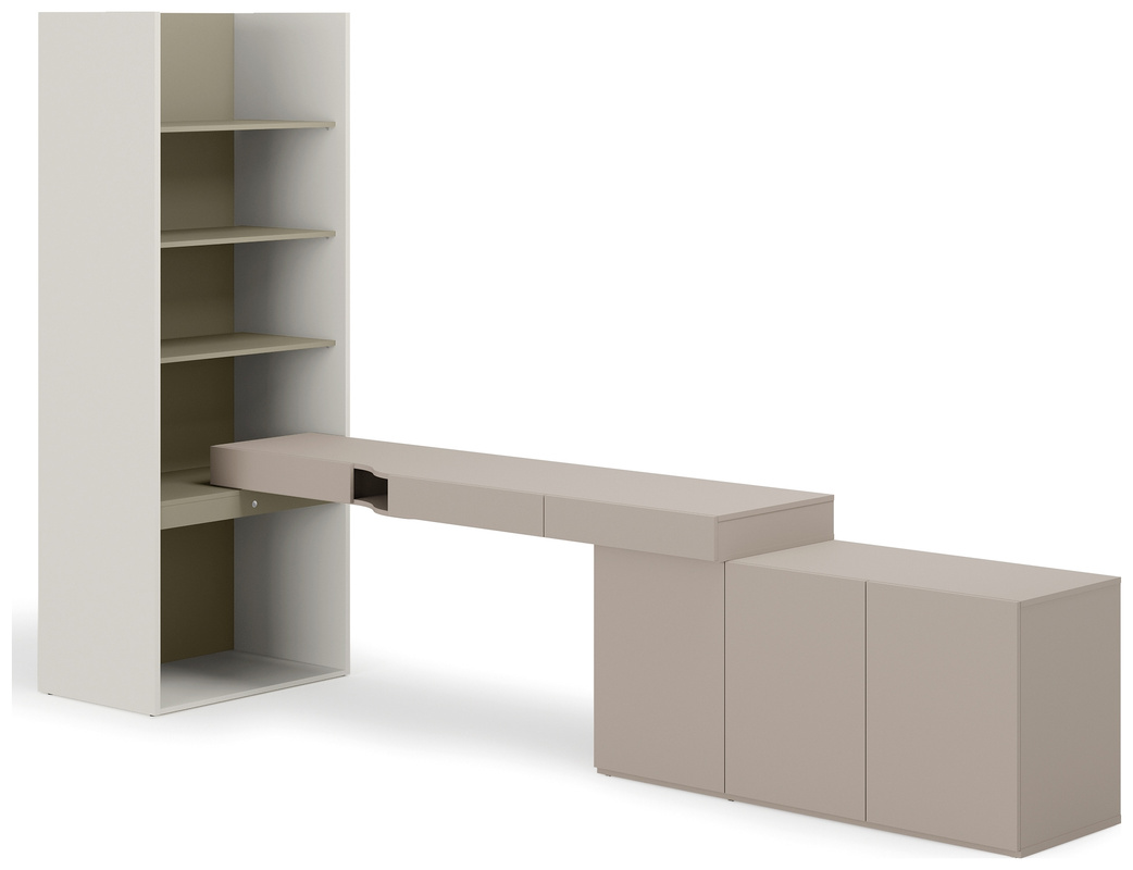 Zestaw mebli młodzieżowych komoda biurko regał WOOW