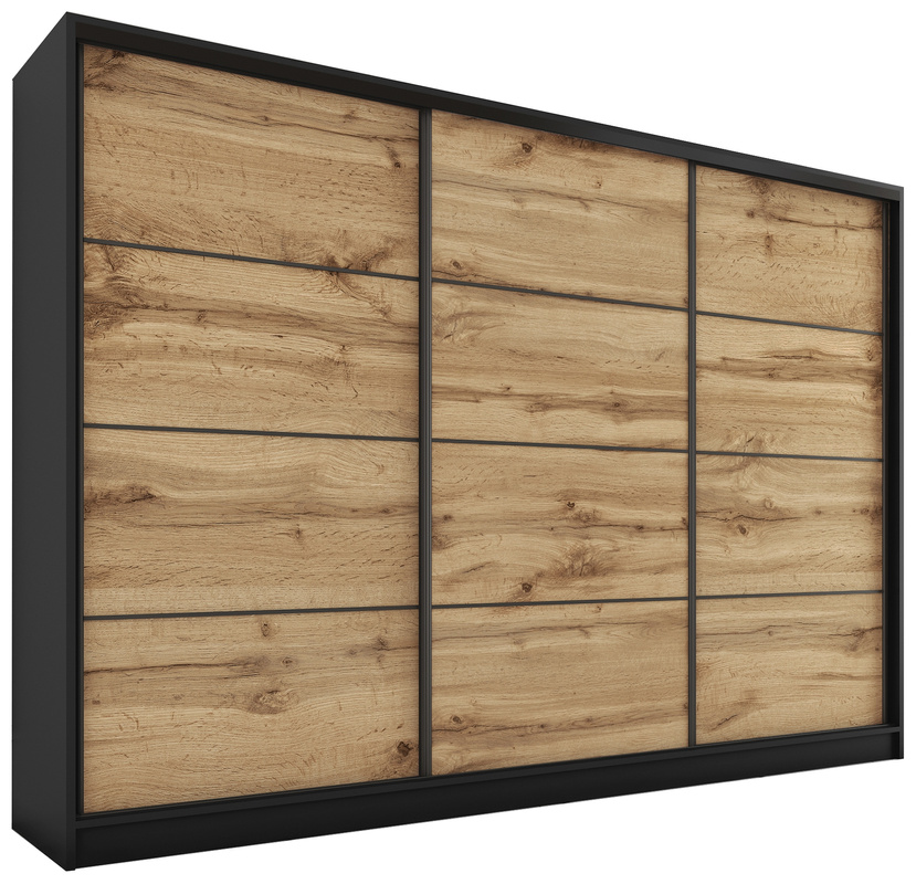 Szafa przesuwna 250 cm dąb wotan LOFT