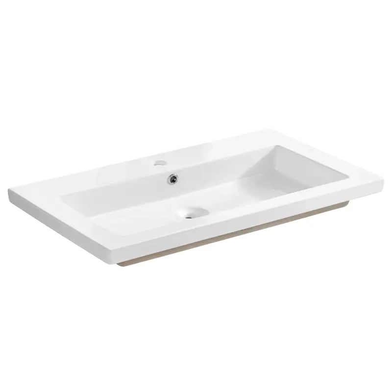 Umywalka wpuszczana 100 cm ceramiczna