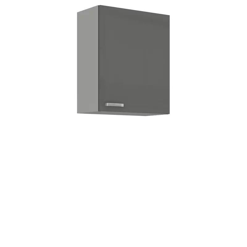 Szafka kuchenna wisząca szary połysk 60 cm SILVER