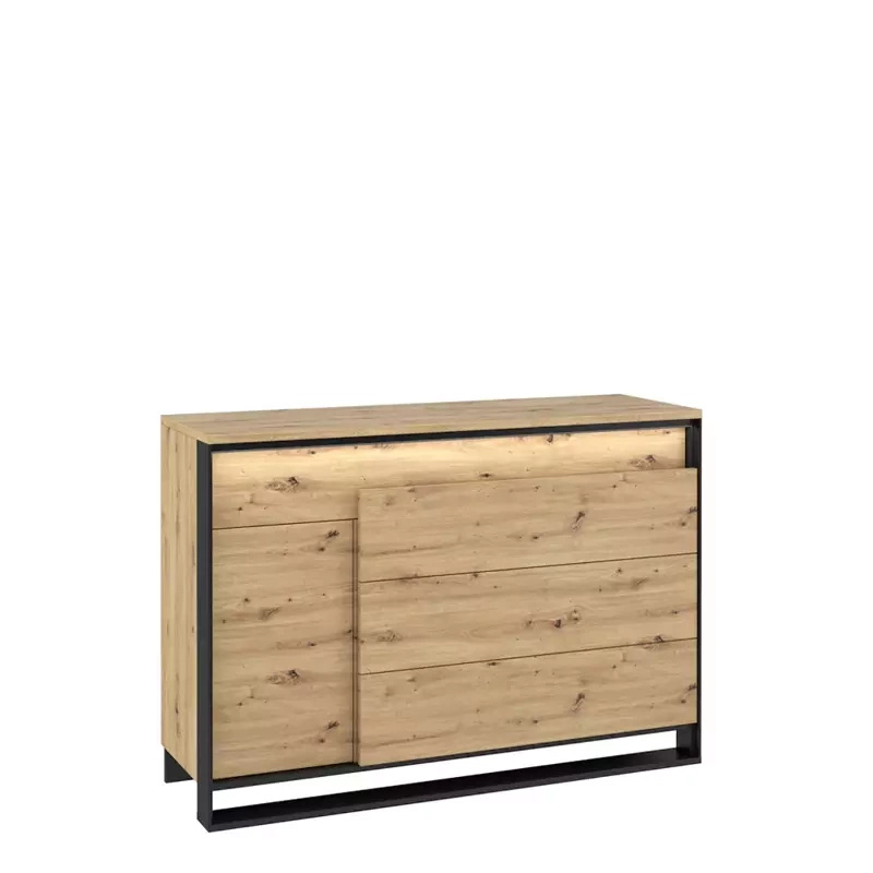 Komoda z szufladami do salonu QUANT dąb artisan