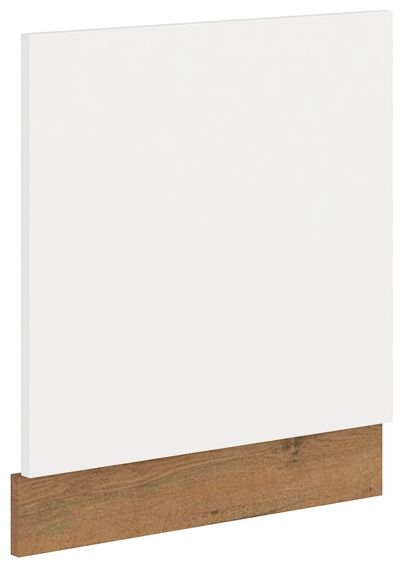 Front do zmywarki z widocznym panelem sterującym 60 cm Biały połysk VIKI