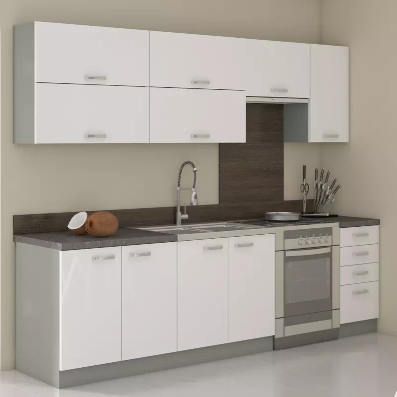 Zestaw białych mebli kuchennych BLANKA 2