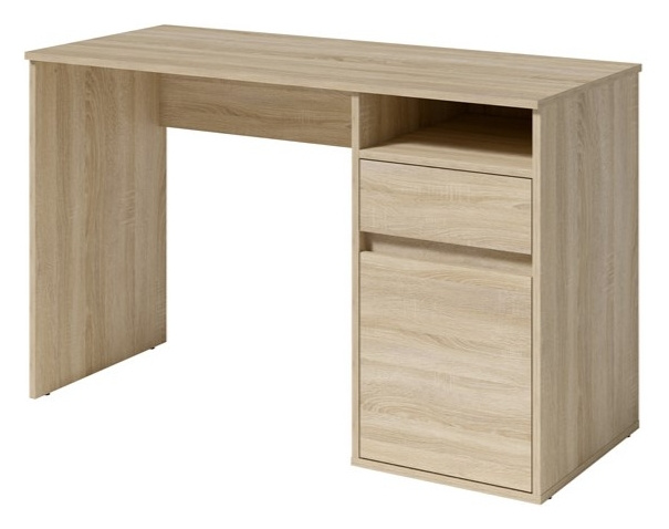 Biurko 120 cm młodzieżowe BILLY z szufladą i półką dąb sonoma
